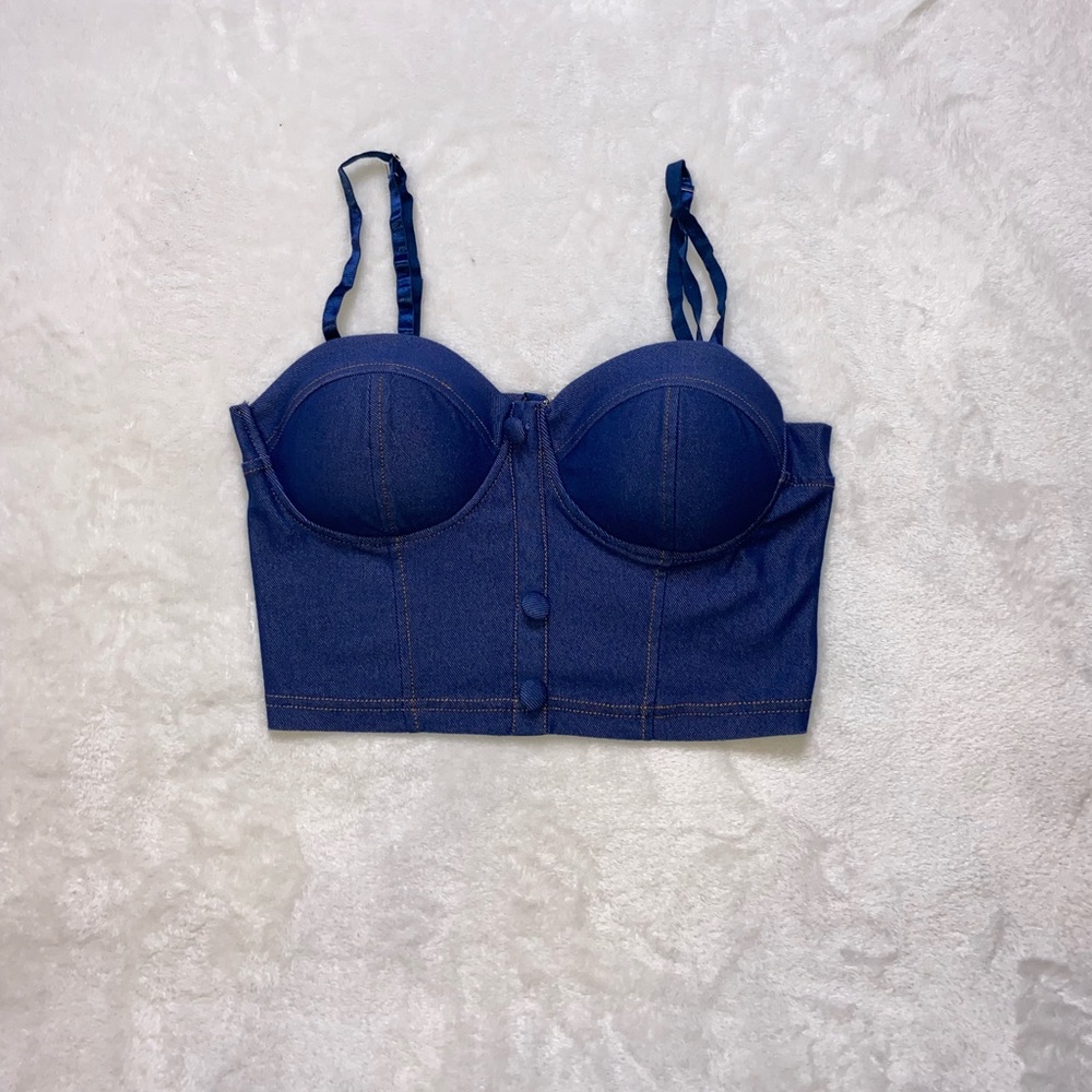 Entry- Denim crop top